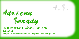 adrienn varady business card